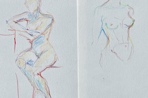 Pause cr&eacute;ative - mod&egrave;le vivant