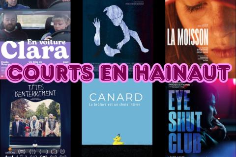 COURTS EN HAINAUT - Projections de courts-m&eacute;trages 