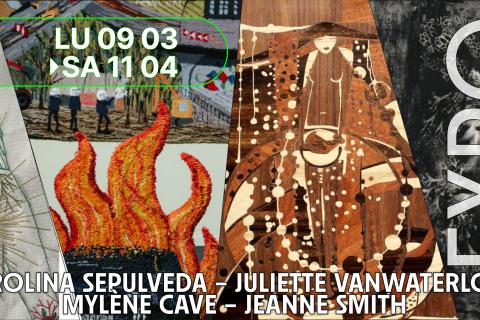 Exposition : Carolina Sepulveda - Juliette Vanwaterloo - Myl&egrave;ne Cave - Jeanne Smith 