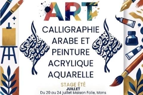 Affiche du Stage artistique autour de la calligraphie arabe
