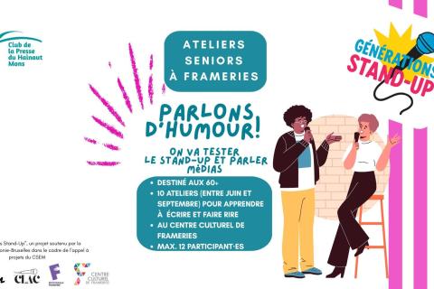 Ateliers de STAND-UP pour SENIORS &agrave; Frameries - S&eacute;ance d'information