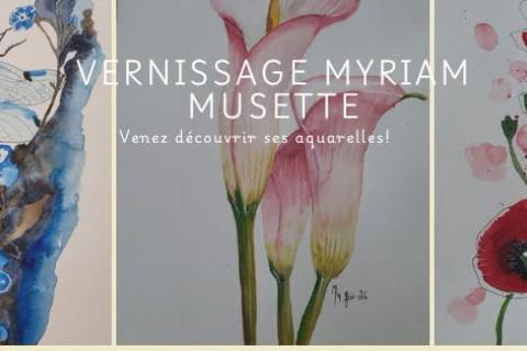 Vernissage Aquarelles Myriam Musette