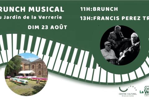 BRUNCH & JAZZ avec FRANCIS PEREZ Trio au jardin de la Verrerie