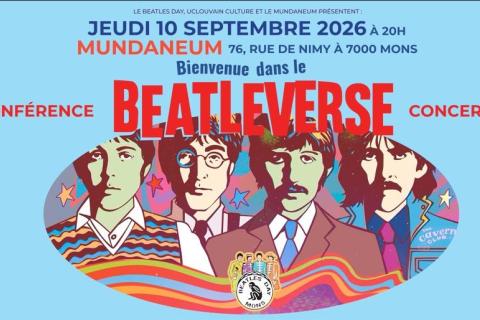 Bienvenue dans le Beatleverse: conf&eacute;rence Paul Vacca & concert Antoine Goudeseune au Mundaneum Mons